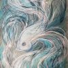 Artist Leni Kae Blue Grey Betta Fish Painting Smalljpg