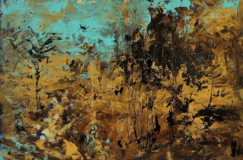 Australian Outback- Golden Glow Under The Blue Sky