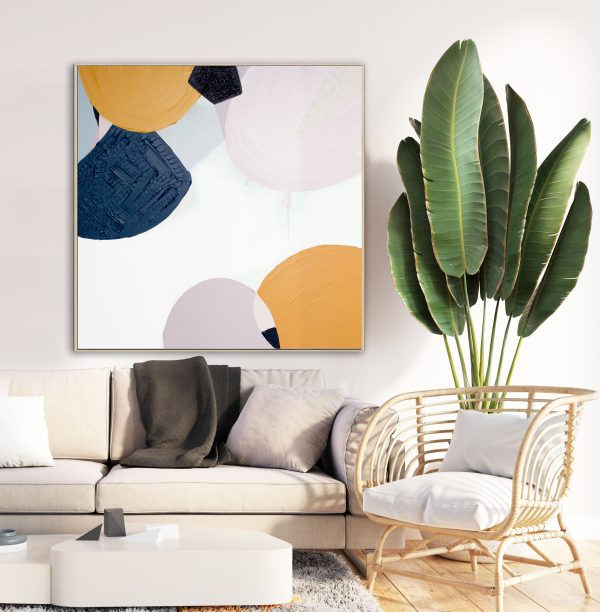 3d Mockup Photo Frame In Modern Interior Of Living Room