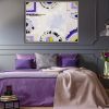 Violet Feminine Bedroom Interior
