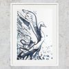Dancing Swan Sydney Artist Leni Kae Minimal Art Framedeg3