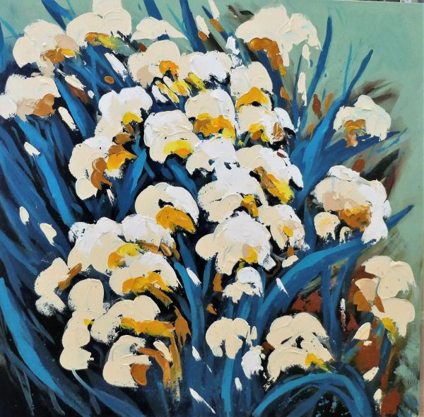 Karen Ritchie White Irises 91cmx91cm (3)