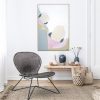 Dark, Modern Wicker Chair In A White Living Room Interior With A
