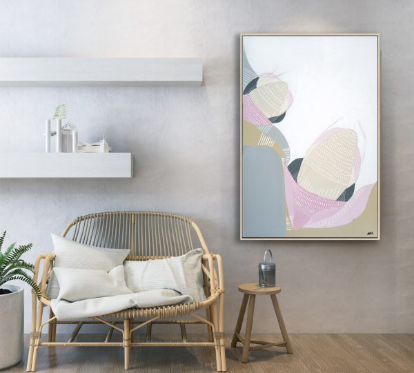 3d Mockup Photo Frame In Modern Interior Of Living Room