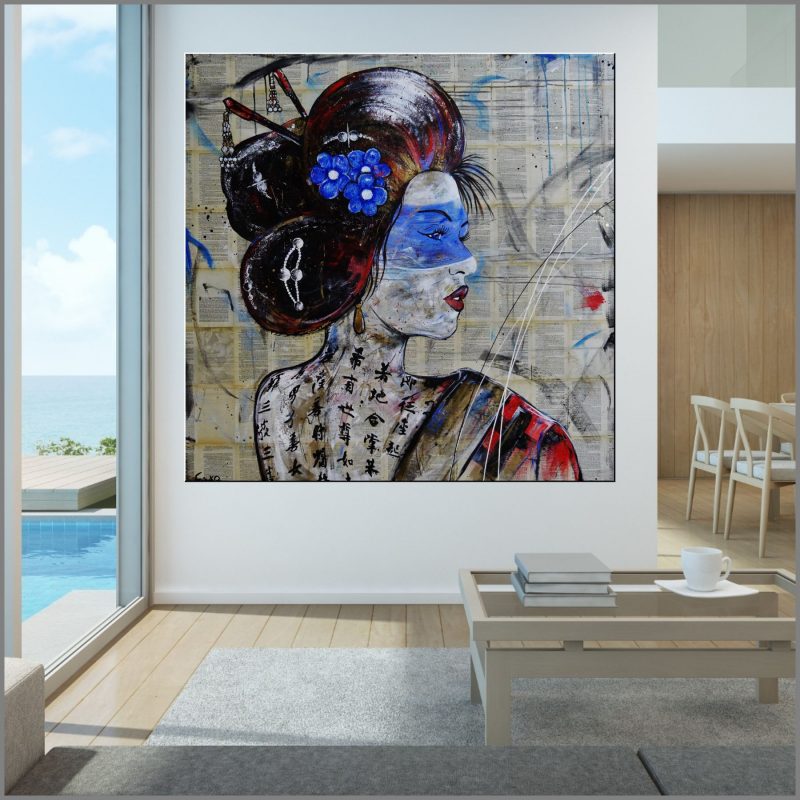 Book Club Geisha (“Blue Tranquility”)