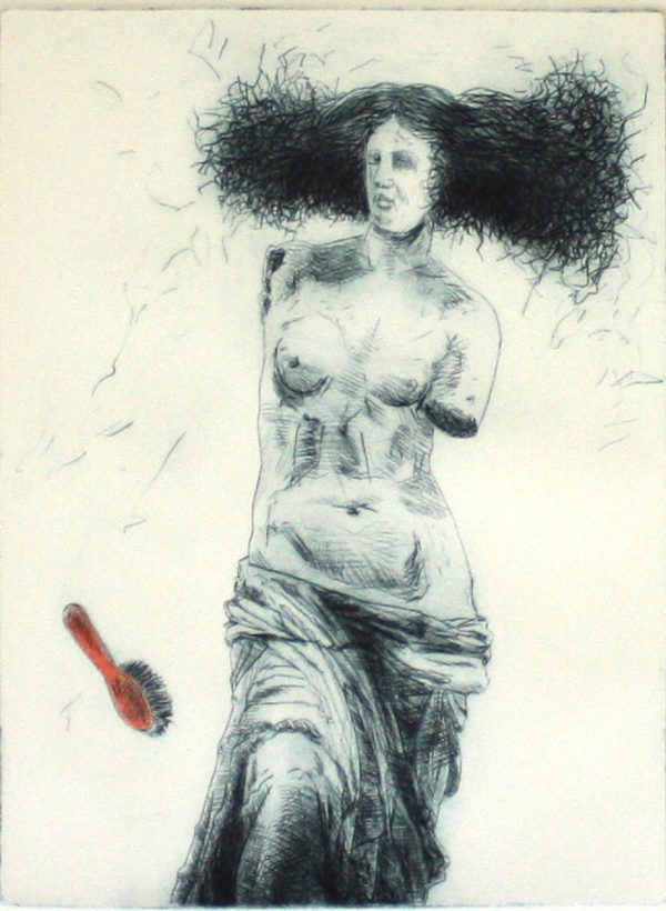 Matterson Neil The Red Hair Brush Drypoint 20 X 15 Cm 2015