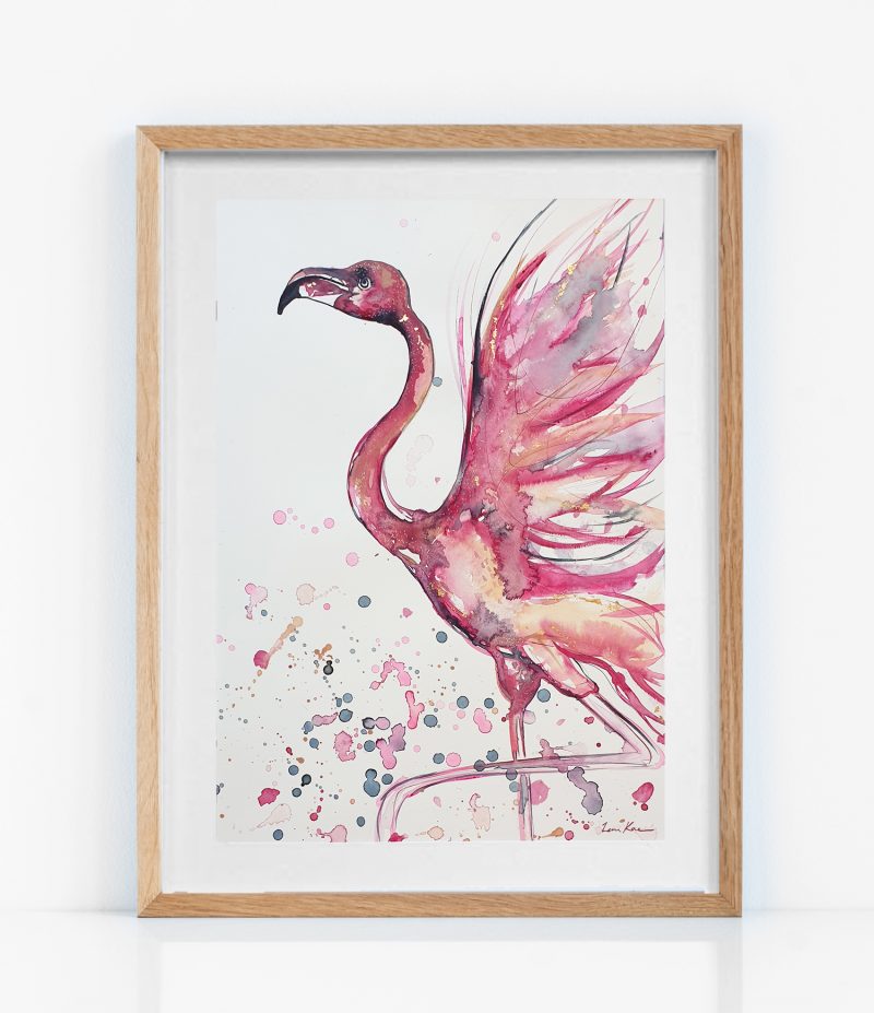 Dance of the Pink Flamingo II