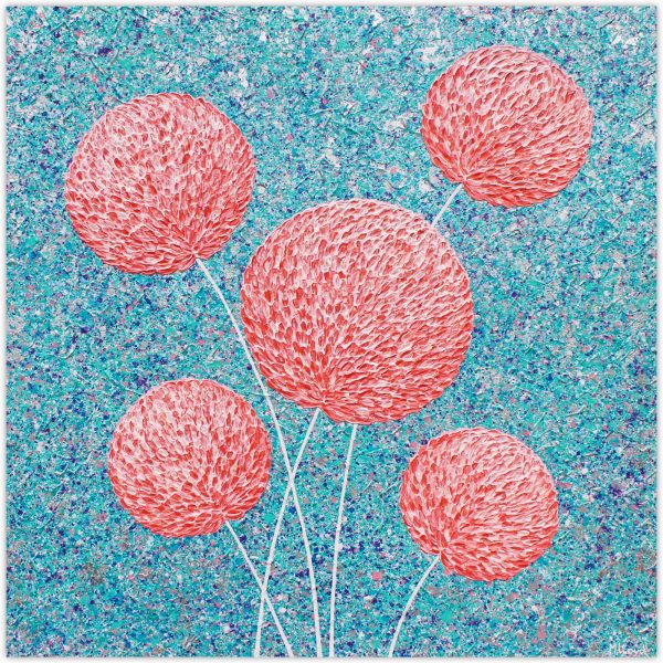 Flowers Pink Abstract Miranda Lloyd Artist Australia Textures