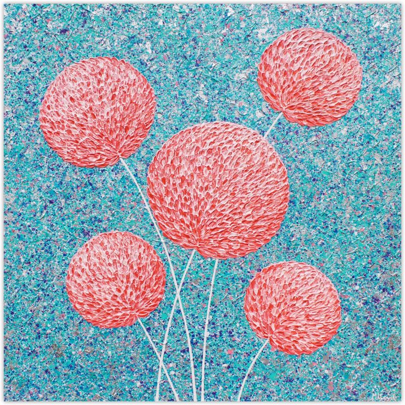 Flowers Pink Textures – SOLD