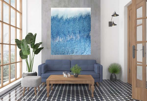 Artist Leni Kae Interior Design5b Blue Abtsract Art Awareness And Ascension In Blue Art Lovers Australia