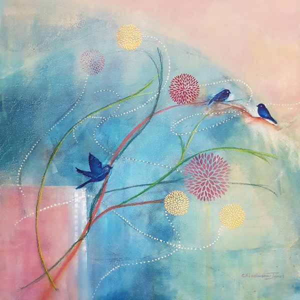 Beyond The Garden Wall, Clare Riddington Jones, 60cm X 60cm