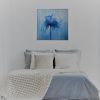 Vision In Blue Over Bed