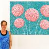 Me Flowers Pink Miranda Lloyd 2020 Artist Australia