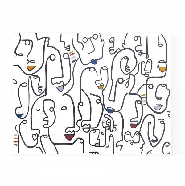 Coffee Mania Main Suit Square Pic Frame