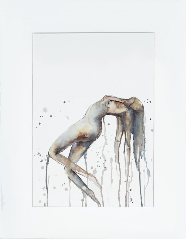 Leni Kae And So I Rise Watercolour Nude Worksonpaper