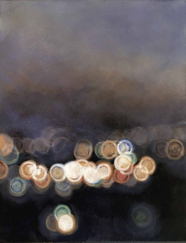 Bokeh 1 Blur Acrylic Urban Twlight Felicia Lowe A