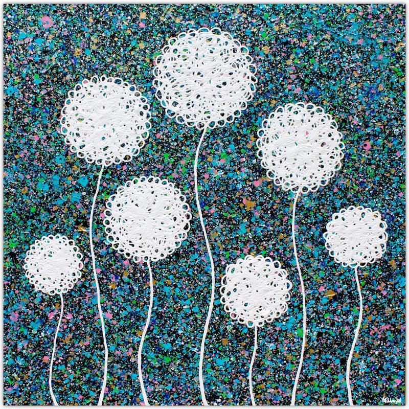 Wild Flowers at Night – SOLD