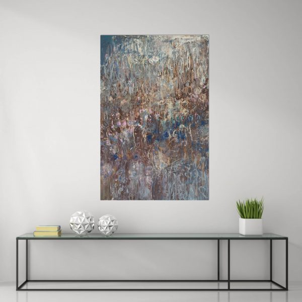 Ambrosia Blue Glass Table