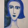 Kim Rees Blue Eyed Girl Unframed