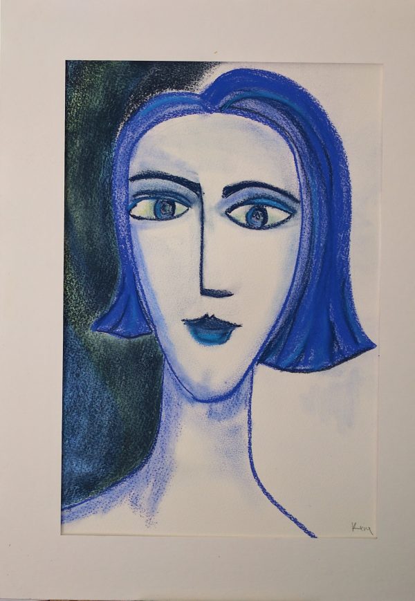 Kim Rees Blue Eyed Girl Unframed