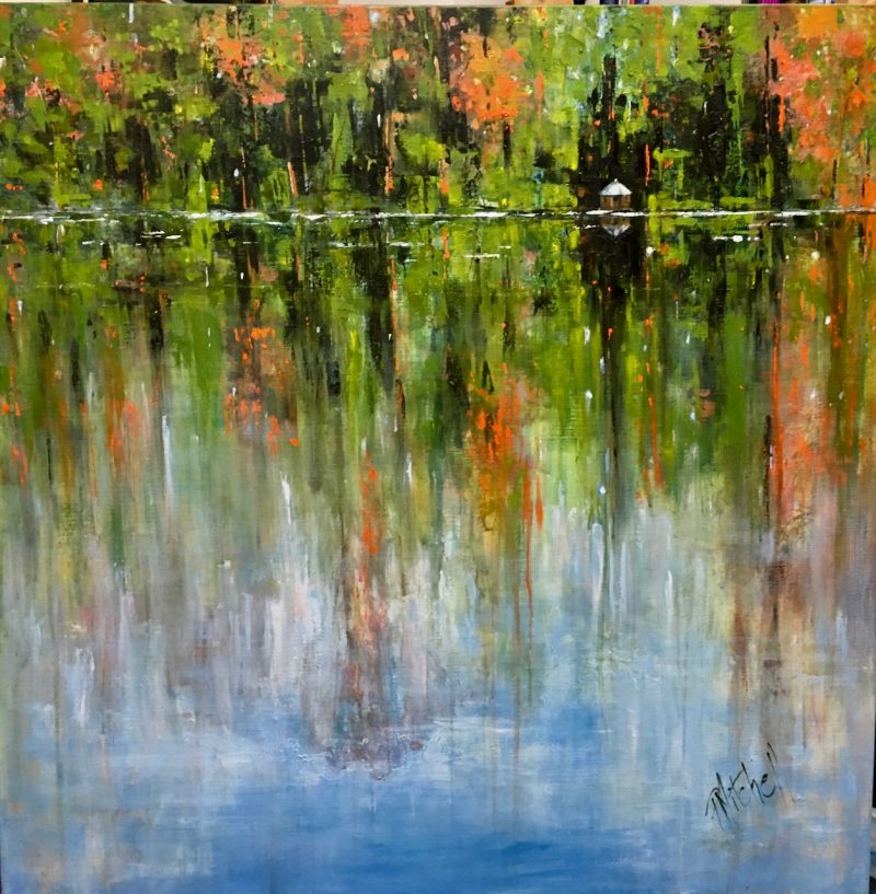 The little house in the forest by the lake