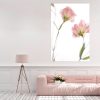 Pink Lisianthus Portraits 1 Canvas