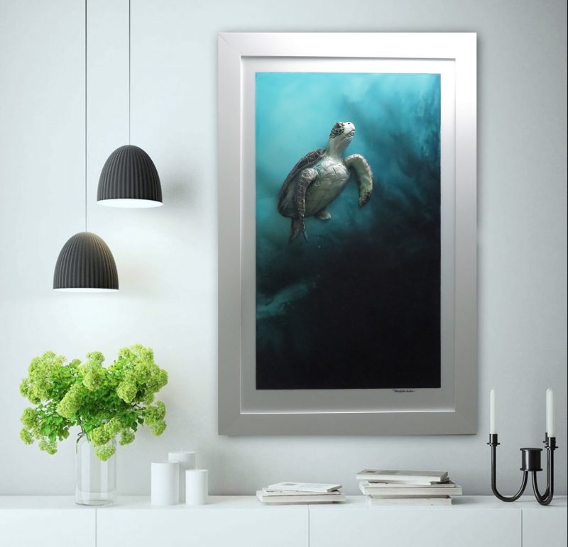 Ascending Sea Turtle