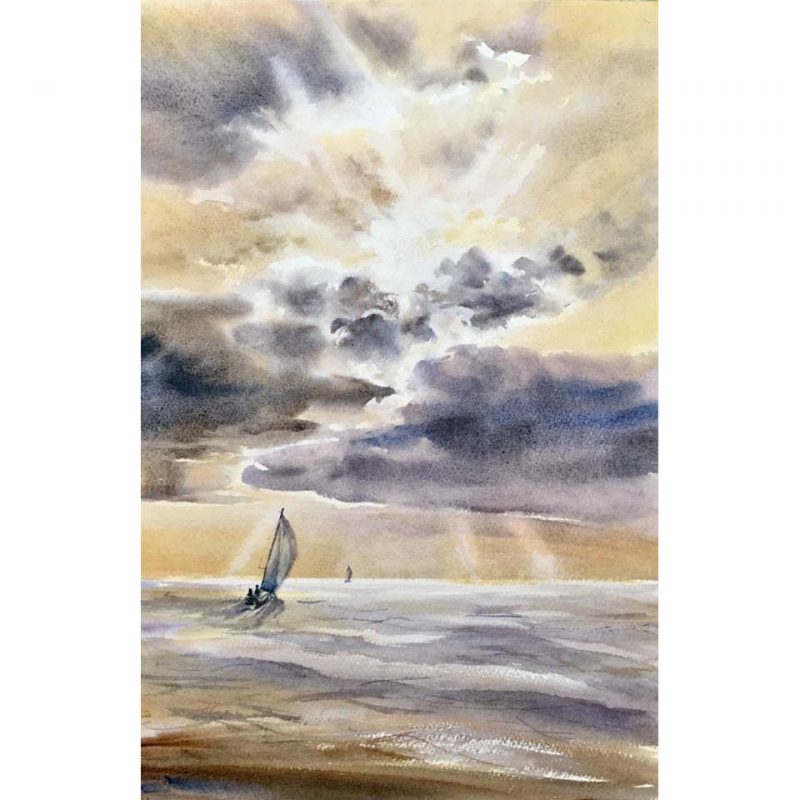 Stormy Sky – Original watercolour painting