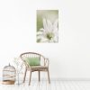 Flannel Flower Study Green Portrait 2 Canvas