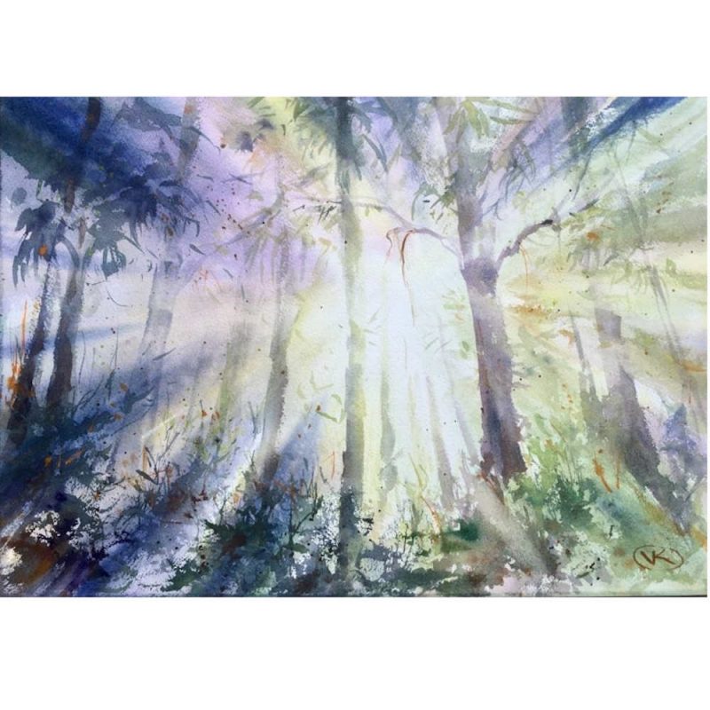 Sunny Morning – Original watercolour painting