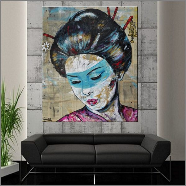 Thought Franko Art Pop Art For Sale Geisha Painting Art Lovers Australia