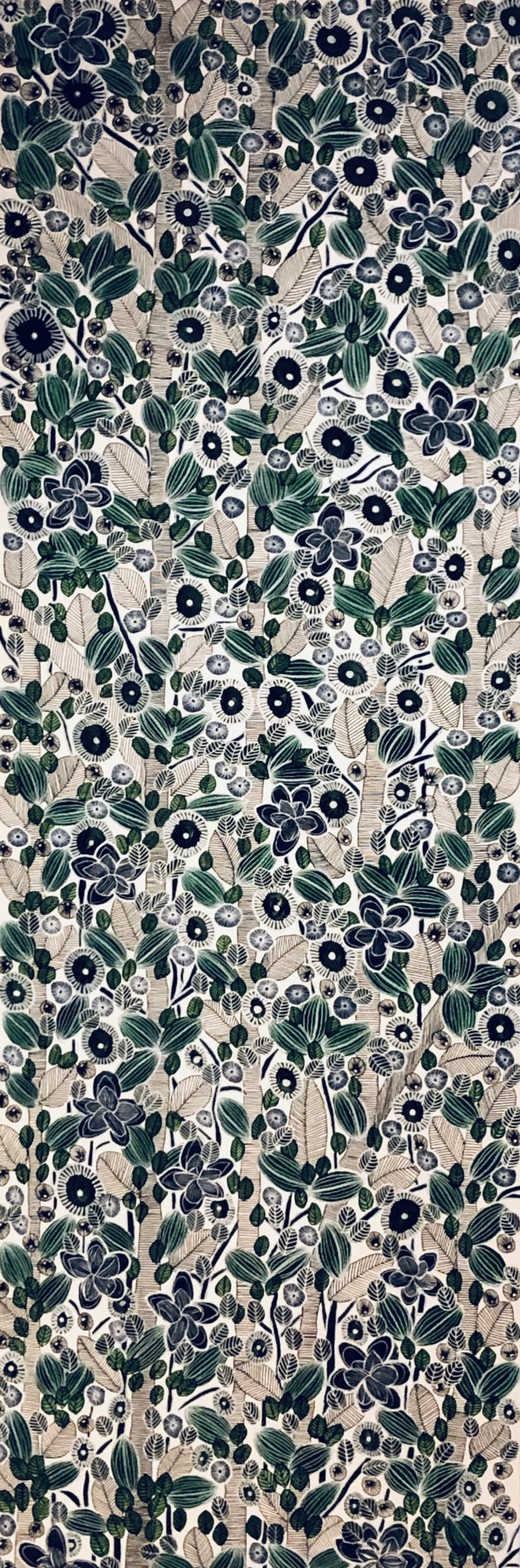 Green and Blue Blooms