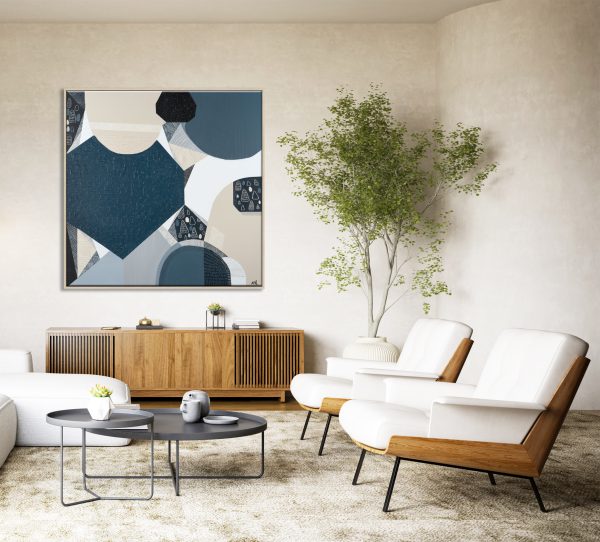 Minimalist Interior Of Modern Living Room 3d Rendering