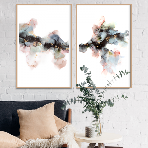 Cant Be Broken Diptych Insitu Fern Siebler Art Lovers Australia Seven House Rules