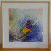 Gouldian Finch, Clare Riddington Jones, 30cm X 30cm