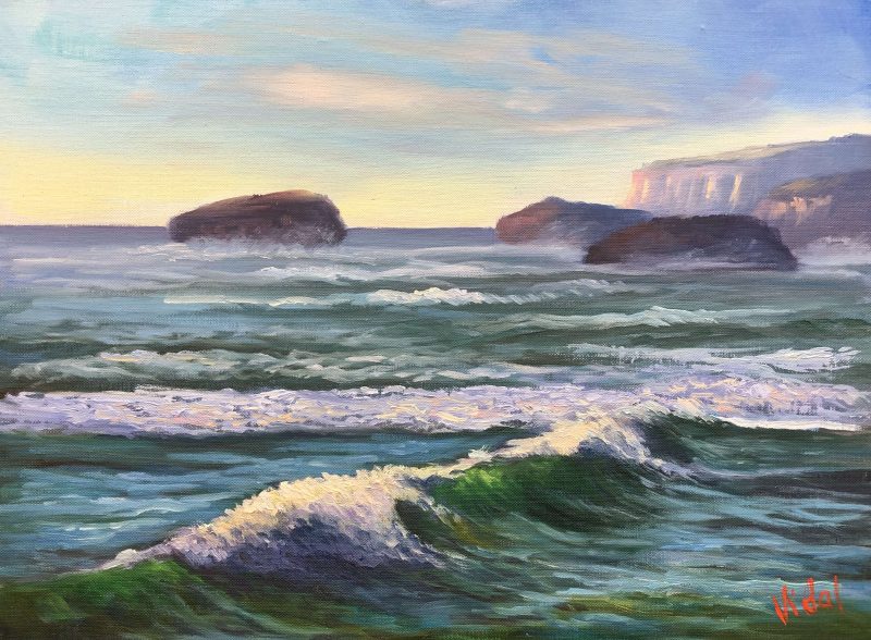 Ocean currents near Port Campbell Victoria