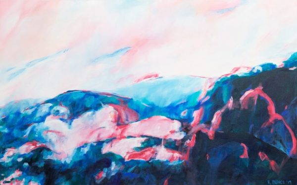 Rachel Prince Light On The Water 03 122cm X 76cm Acrylic On Canvas $1380 Ocean Series 2019 In Situ 1