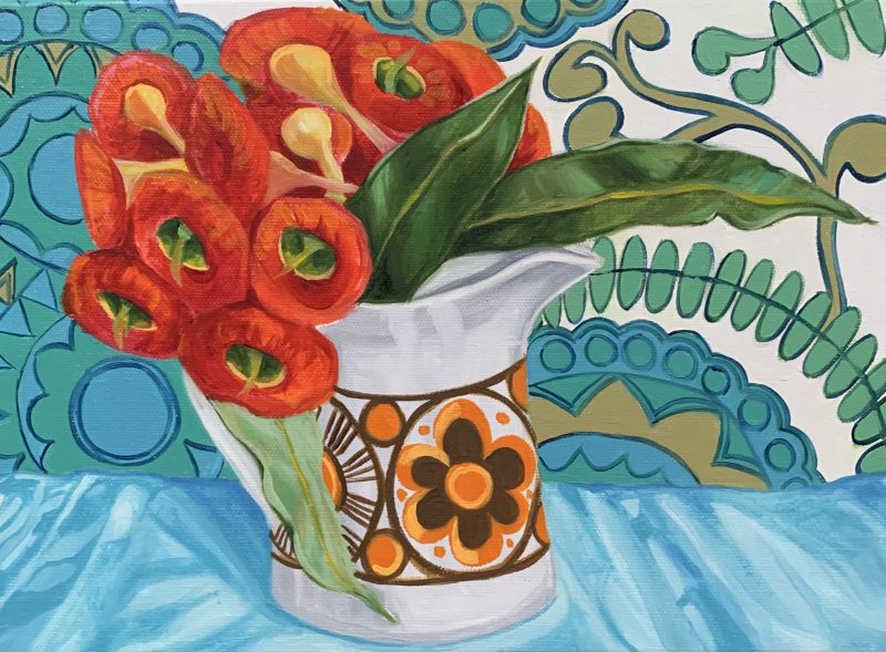 Retro Daisy and the Orange Gum Blossom