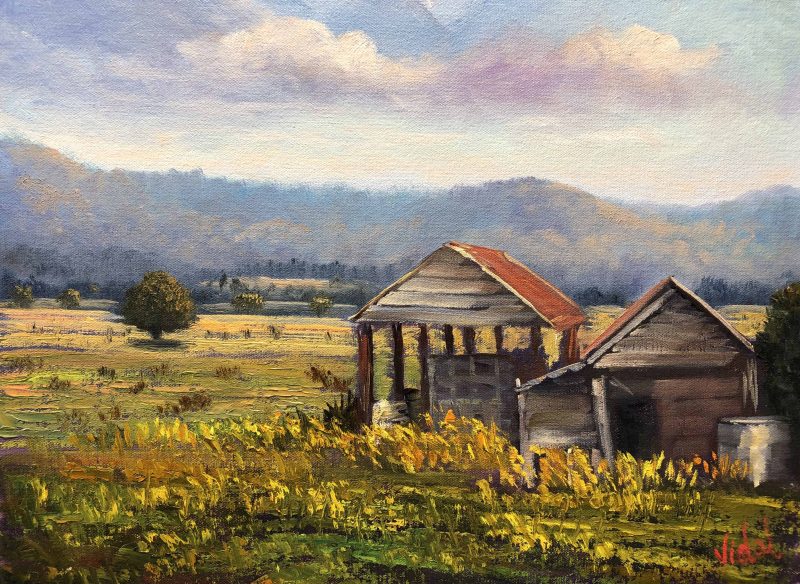 Sheds near Lakes Entrance, Victoria