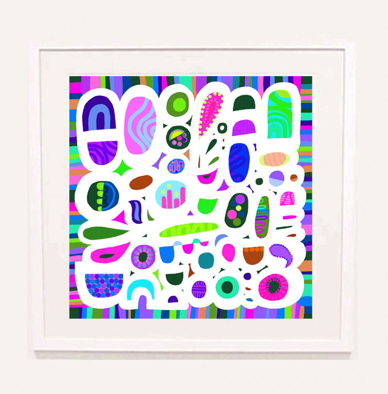 Au Revoir Ennui (Blue)-  Ltd Ed fine art print