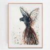Call Of The Black Cockatoo Lounge Room Framed Eg Sydney Artist Leni Kae 56x76cm