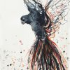 Call Of The Black Cockatoo Sydney Artist Leni Kae 56x76cm