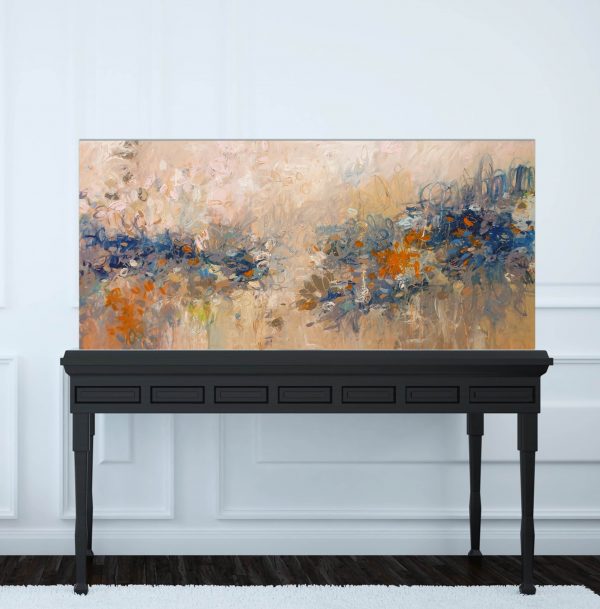 Mimosa Tangerine On Gothic Blk Table