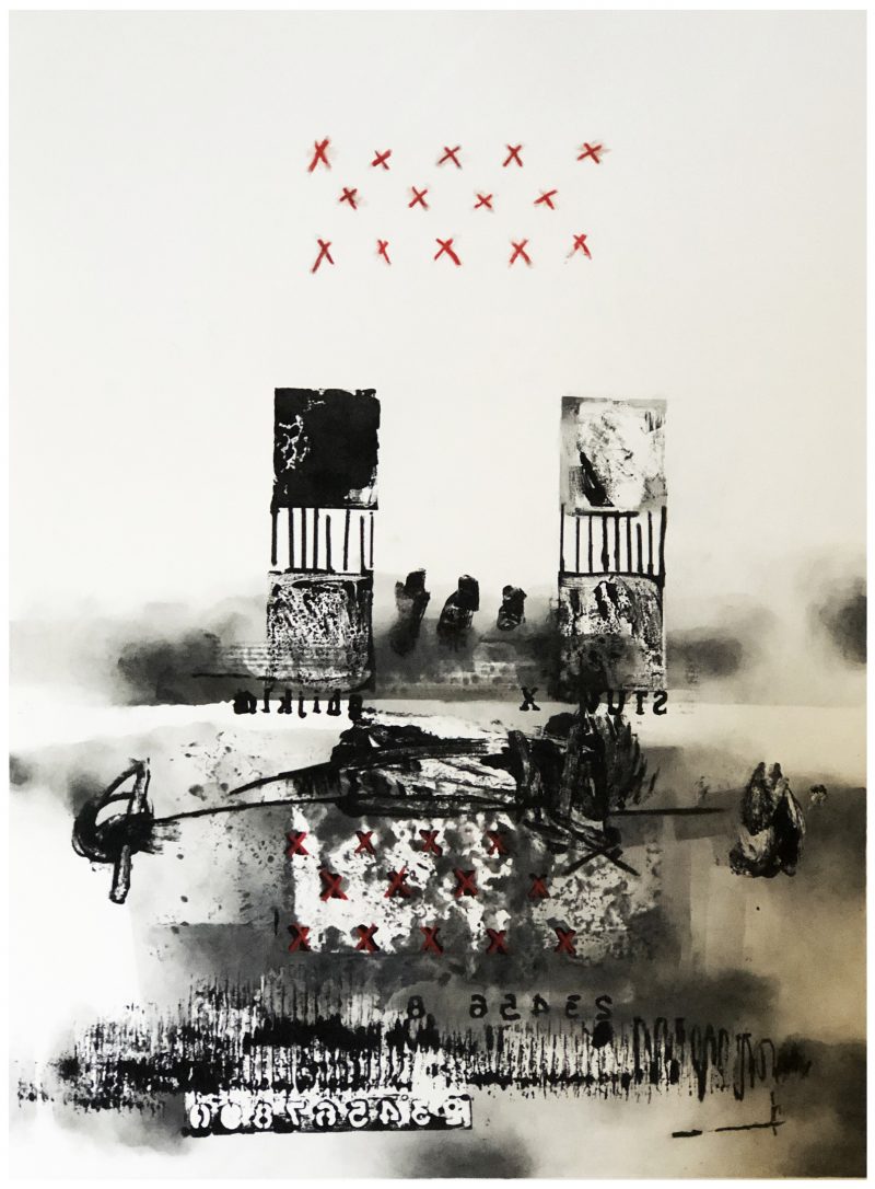 Composition No. 254 14 Red Crosses