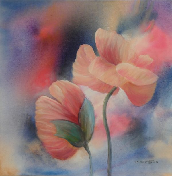 Clare Riddington Jones, The Soothing Benefits Of Flowers, 60cm X 60cm Copy
