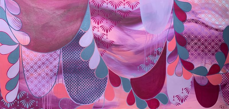 Mountains in Magenta