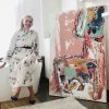 Large Abstract Painting Colourful No Nonsense Sarah Jane Artist