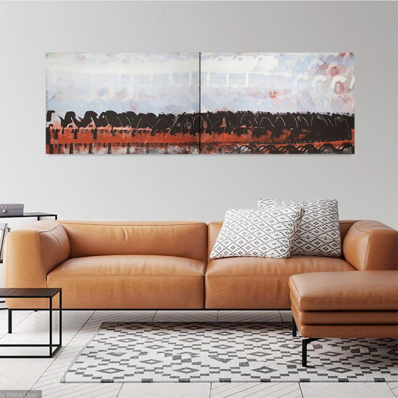 Rust River Ridge (Diptych set)