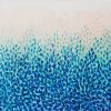 2. Artist Leni Kae Float With Me Over Treetops Blue Teal Abstract Landscape Art 1