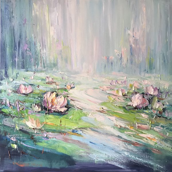 214 Water Lilies No 23, 76x76cm